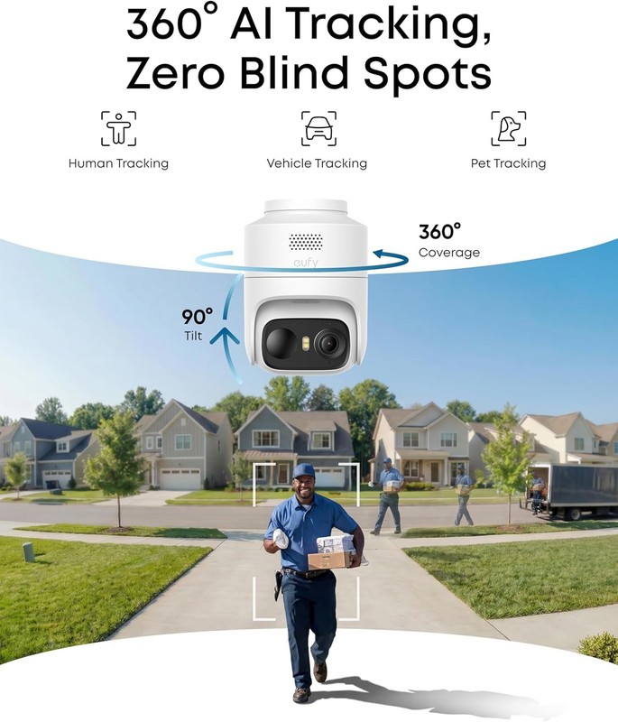 eufy Security eufyCam C37 2K Solar Pan Tilt Outdoor gallery