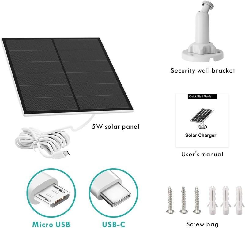 5W USB Solar Panel for Rechargeable Battery Camera gallery