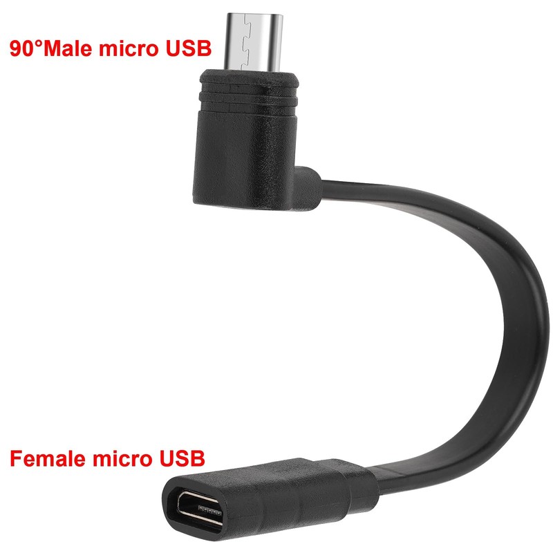 3 PCS 5 Inch Extension Cable Male To Female Micro USB For Wyze Cam Pan V3 Pro gallery