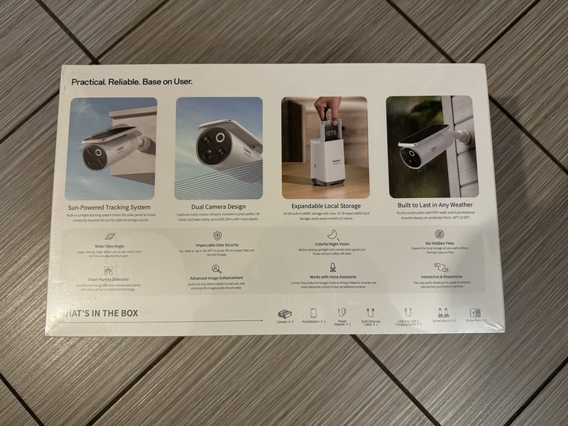 New/Sealed Baseus Security S1 Pro Outdoor Dual Camera 3K 2-Cam Kit gallery