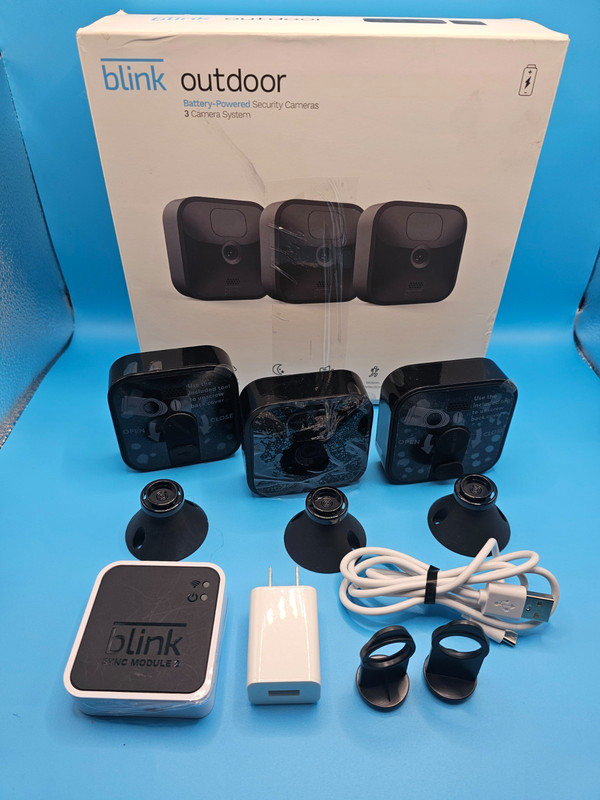 Blink Outdoor Wireless Battery IP Security Cameras 3-Cam System Night Vision