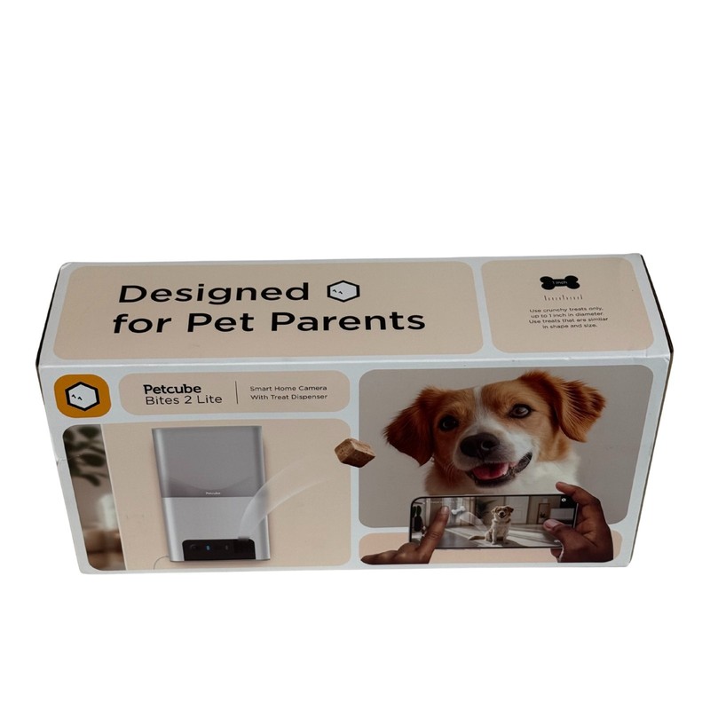 Petcube Bites 2 Lite Smart Pet Camera WiFi Treat Dispenser 1080p HD Open Box gallery
