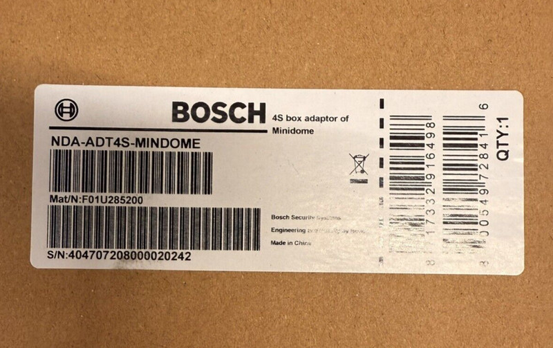 Bosch NDA-ADT4S-MINDOME Camera Surface Mount Box for Surveillance Camera