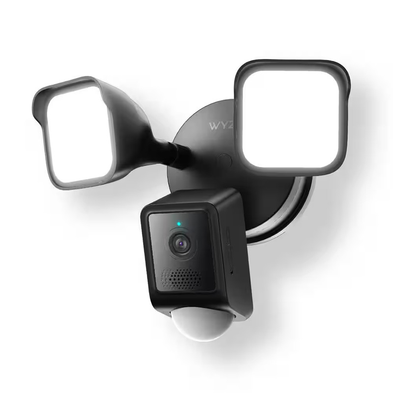 Wired Outdoor Wi-Fi Floodlight V2 Home Security Camera with 2K Video, Color Nigh