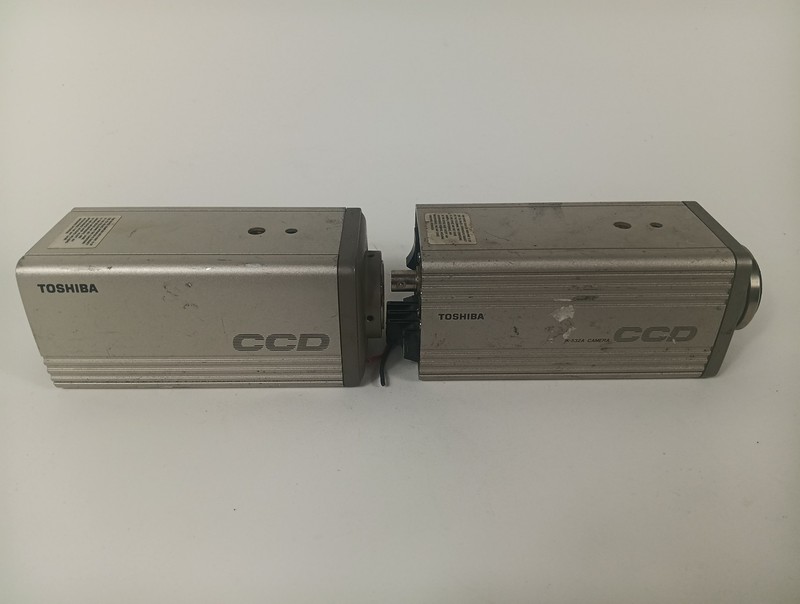 2X Toshiba CCD Surveillance Camera IK-532A Japan Vintage UNTESTED PARTS AS IS gallery