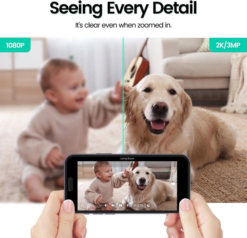 Pet Camera with 360° PTZ & Motion Tracking 1080P 2-Way Talk Night Vision gallery