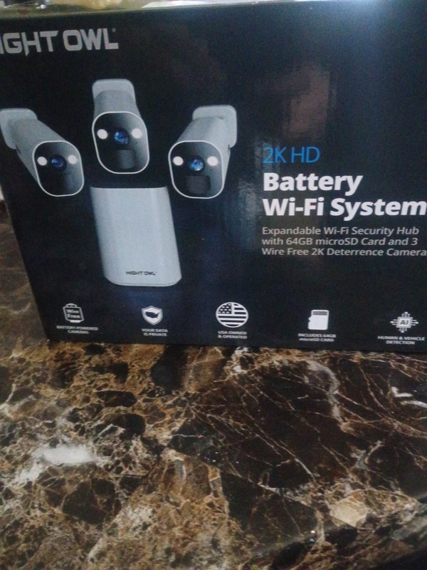 Night Owl 2k HD Wi-Fi Security Hub with 64GB microSD Card New WM-FWR8G64-B43L
