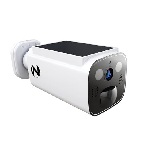 Solar Powered 2K Security Camera with Spotlight & 2-Way Audio - Wireless, White gallery
