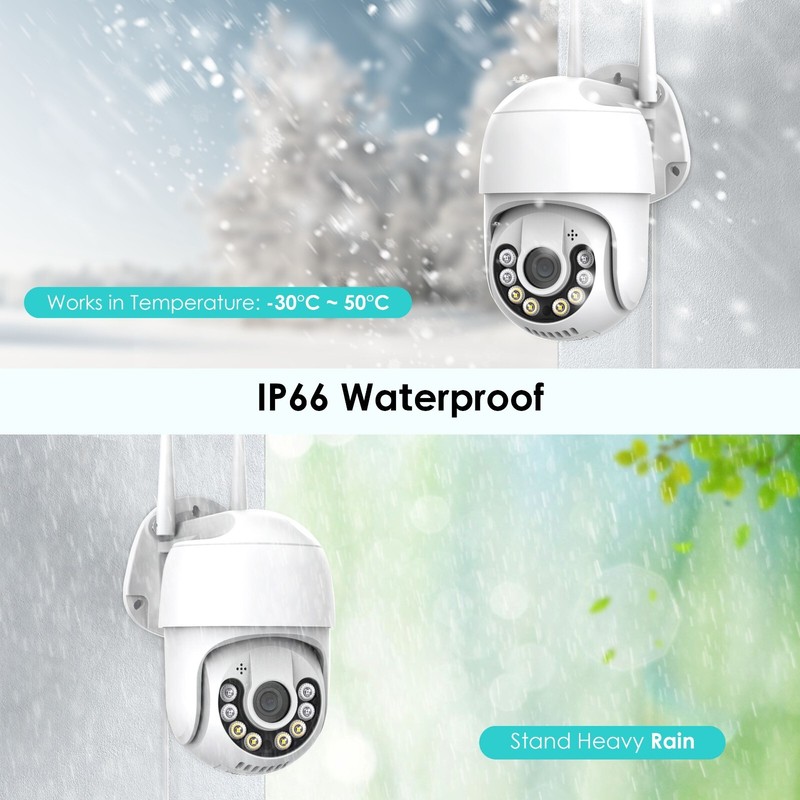 8MP 4K UHD PTZ Camera AI Human Detect Wireless Wifi Waterproof Security SmartCam gallery