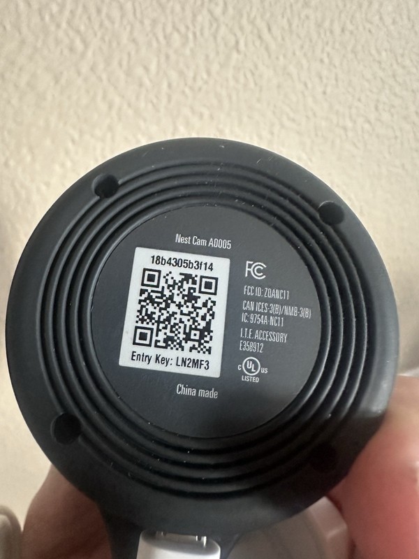 Preowned Google Nest Cam Indoor Wired 1st Gen Camera 1080p HD Black A0005 gallery