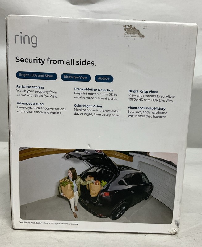 Ring Spotlight Cam Pro Wi-Fi Wired Plug-In Outdoor Security Video Camera White gallery