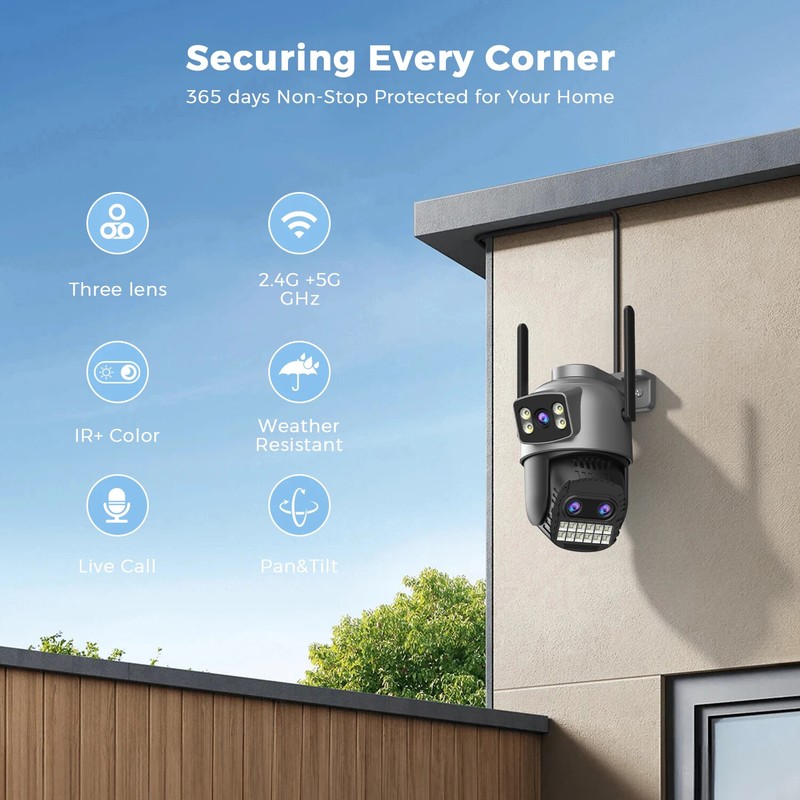 6K 15MP IP Camera Outdoor WiFi 4K 8MP Security PTZ Auto Tracking Surveillance gallery