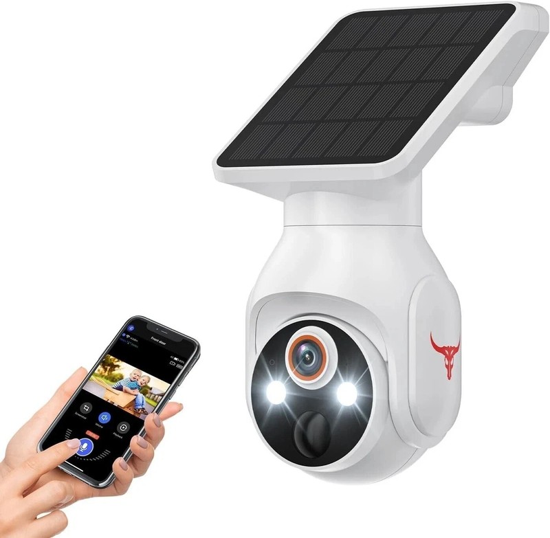 Solar Panel Powered Security Camera 1080p WiFi Camera with Night Vision Motion gallery