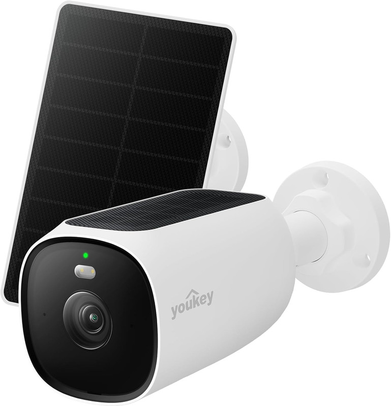 Solar Security Camera Wireless Outdoor 2.5K, 24/7 AOV Recording, No Subscription