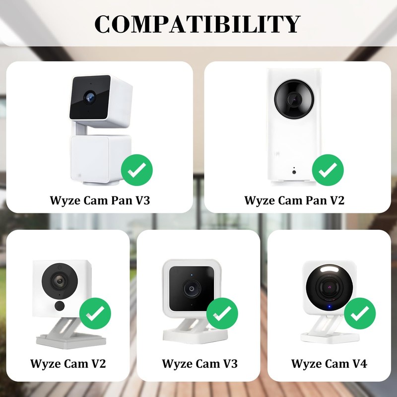 2pack Metal Corner Wall Mount Bracket Compatible With Wyze Cam Pan V3/v2 & Wyze gallery