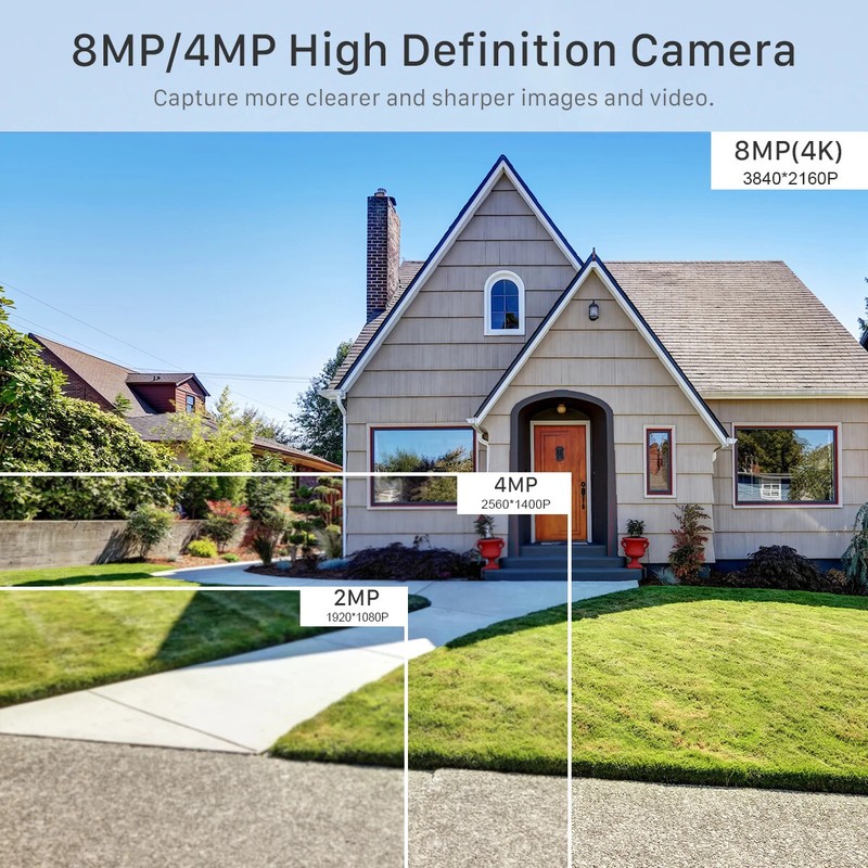 8MP IP Camera HD 4MP Waterproof Video Surveillance Bullet Camera IR Night Vision gallery