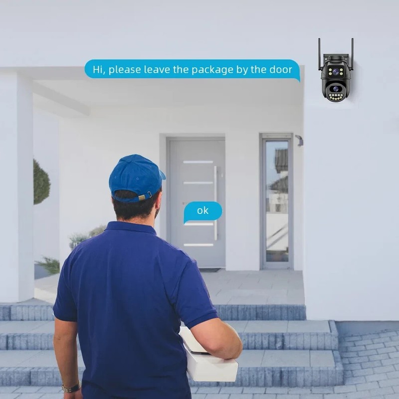 BELIA 4K 8MP WiFi Surveillance Camera, Dual Lens, 4X Digital Zoom, AI Human Dete gallery