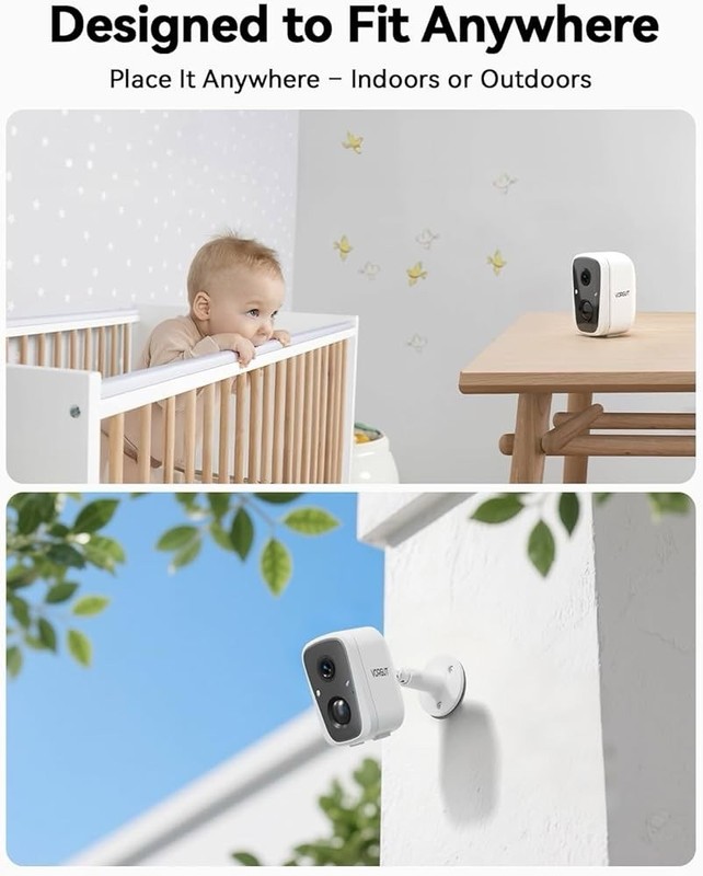 (Q6H)Solar Security Camera System 4MP 2 Cam 7” Monitor WiFi Night Vision gallery
