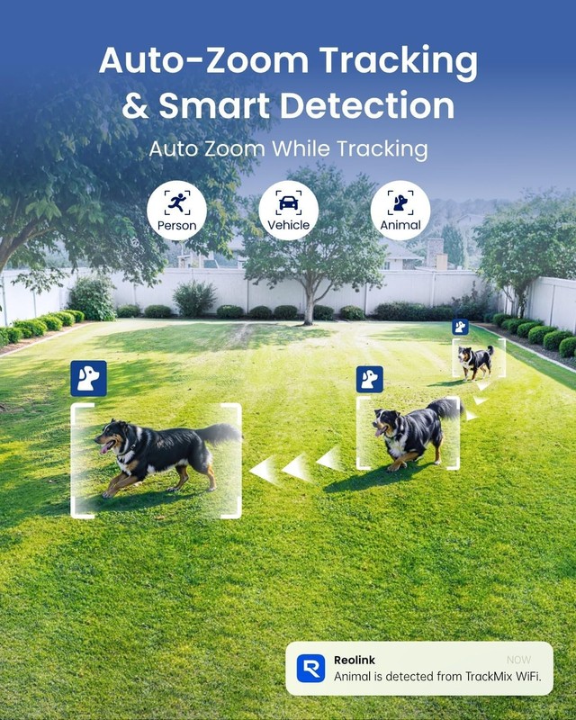REOLINK TrackMix WiFi 4K PTZ Security Camera Dual Lens gallery