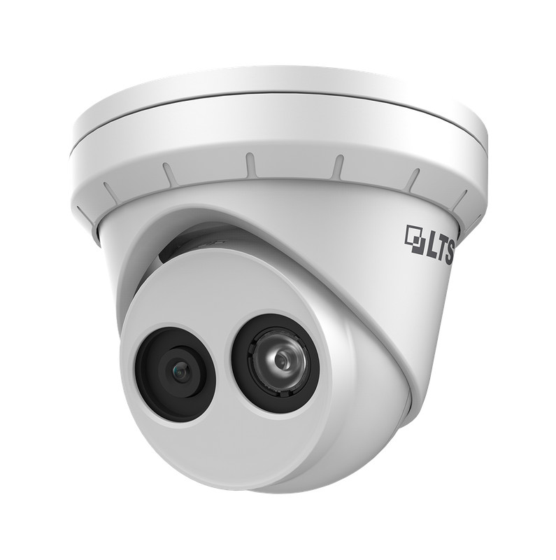 LTS 8MP 4K H.265+ HD 2.8 mm Wide Angle Turret Dome Camera + MIC LTCMIP3382W-MDA gallery