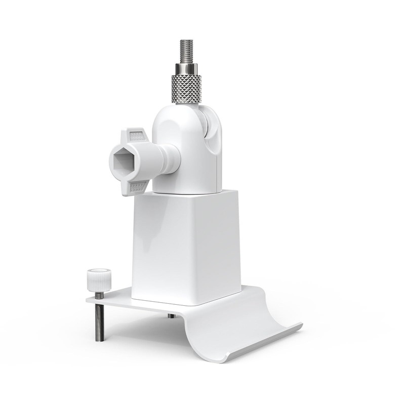 White Vinyl Siding Mount Gutter Bracket Compatible with Wyze Cam Pan V3 Camera gallery