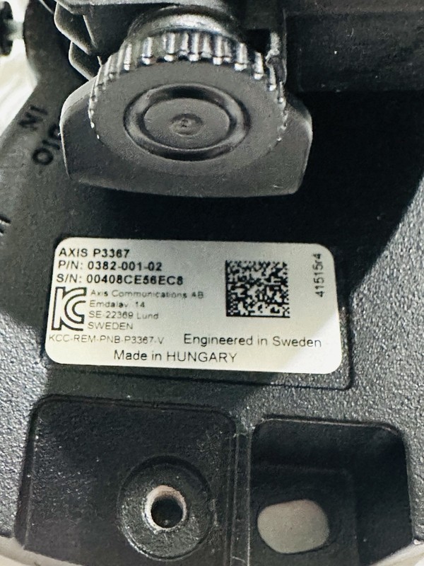 Axis P3367 PN: 0382-001-02 IP Network Camera gallery