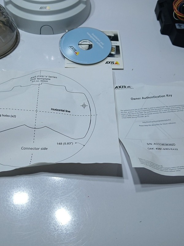 Axis Surveillance Camera Camera Cover Dvd Instructions And Paperwork gallery