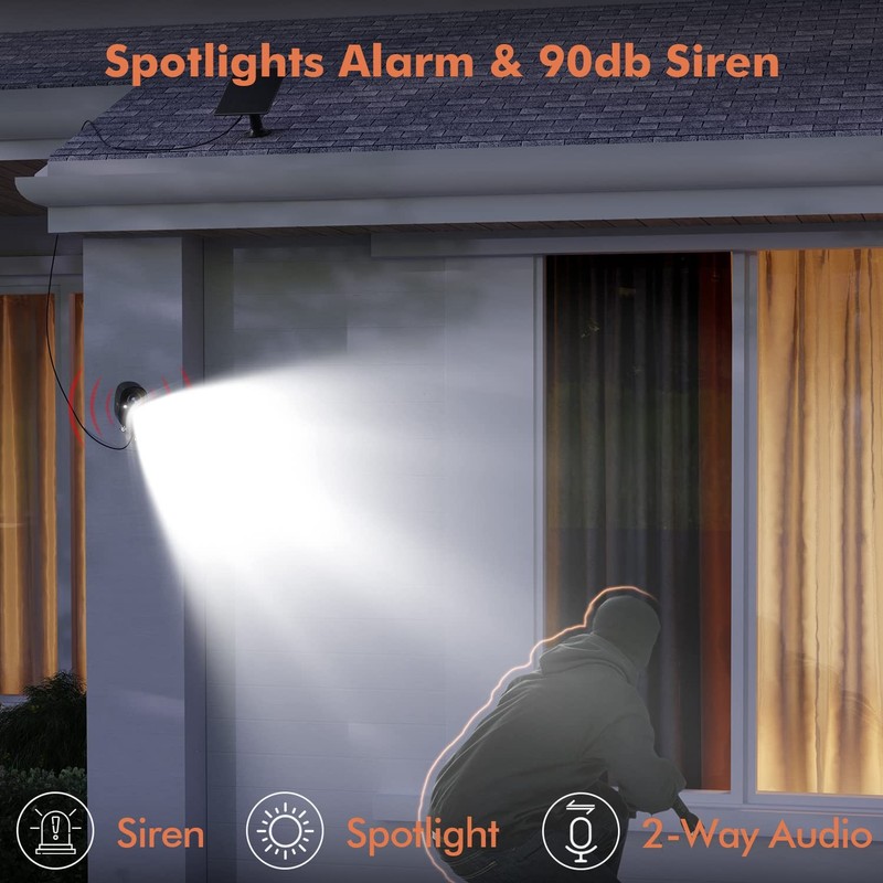 Dzees Upgrade Solar Camera Security Outdoor Wireless, Wireless Outdoor Securi... gallery
