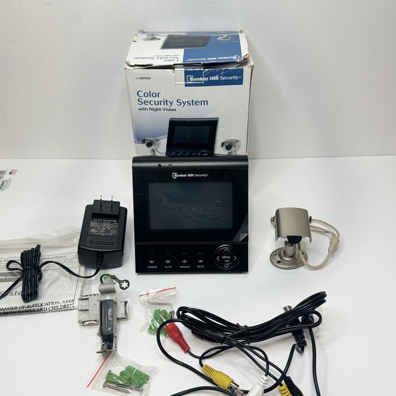 Bunker Hill 60565 Color Security System Night Vision Flat Monitor w/ One Camera