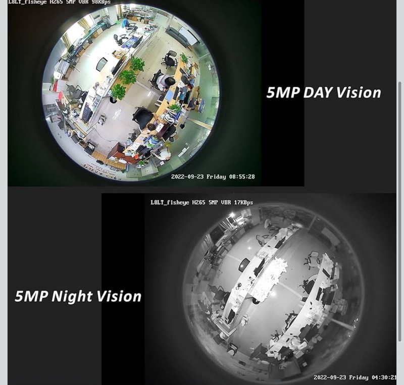 Vonnision 5MP POE IP Fisheye Camera, 1.44mm Lens 360° Viewing Angle gallery