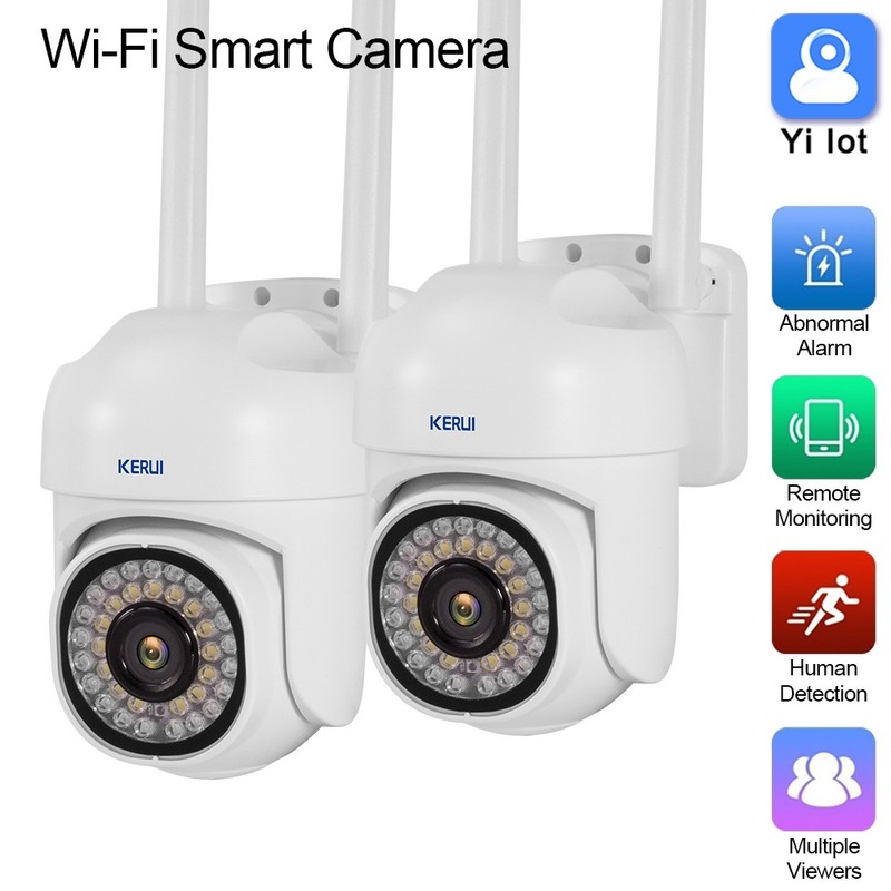 2PCS Security Camera System 2.4G WiFi Smart Outdoor Night Vision 1080P Cam 5MP