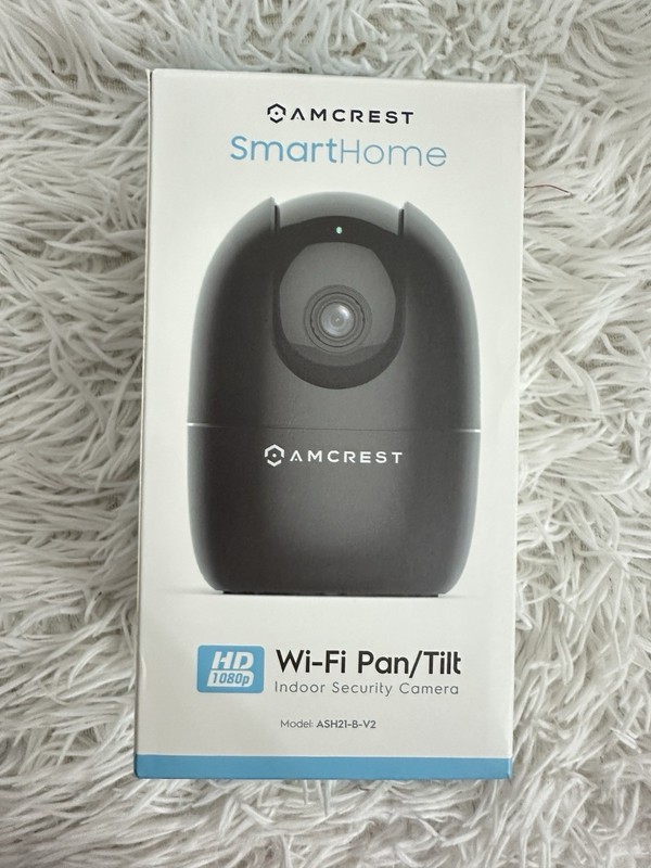 Amcrest ASH21-B-V2 Pan/Tilt Wi-Fi Indoor Security Camera 1080p Night Vision Mic