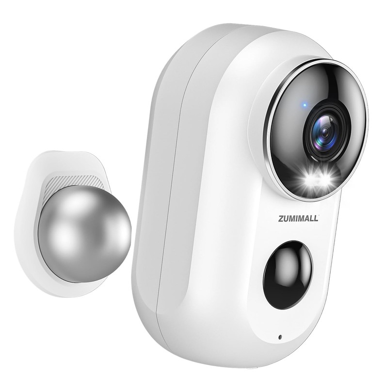 ZUMIMALL Security Cameras Wireless Outdoor with Magnetic Mount, 2.4G WiFi Out…