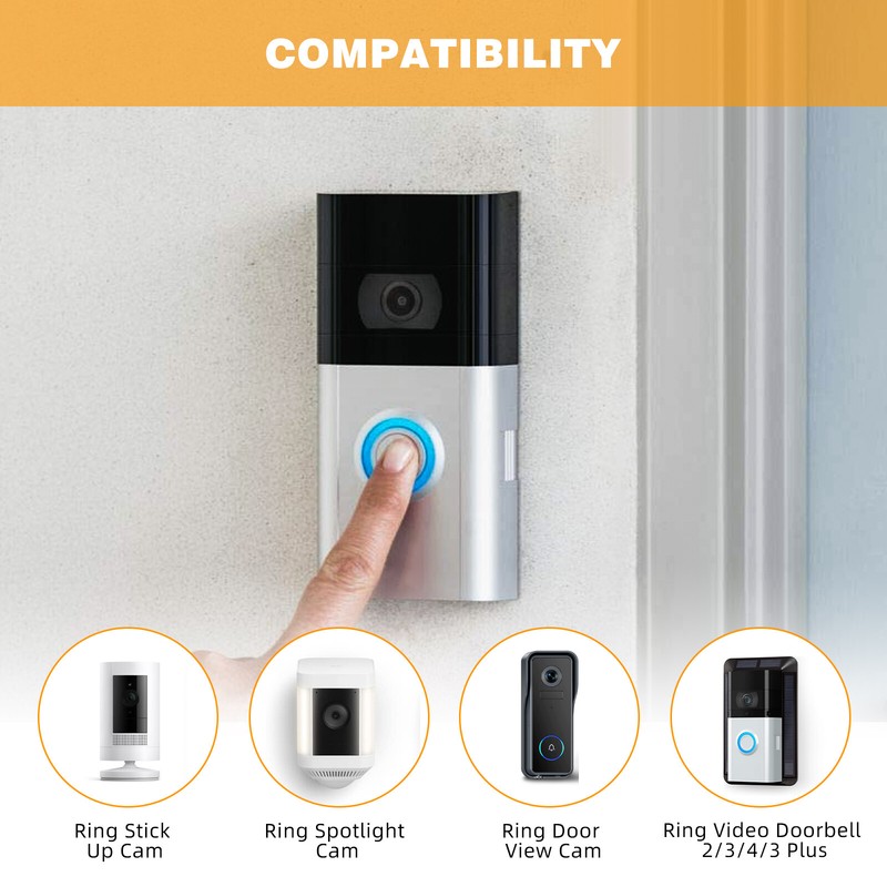 2 x Genuine Rechargeable Battery V4 Ring Video DoorBell 2 3 4 3Plus Stick Up Cam gallery