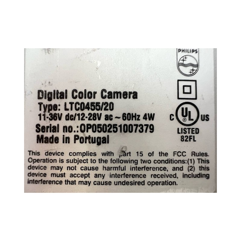 PHILIPS DIGITAL COLOR CAMERA LTC0455/20 gallery