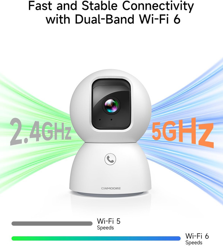 5G Pet Camera Indoor with Phone App, 3K Cat Dog Cameras with Speaker, Pan-Tilt W gallery