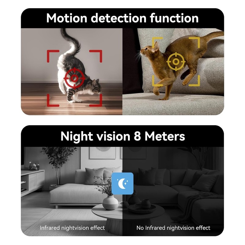 Home Security Camera 4.3" Screen Two Way Video Call Elderly Care System gallery