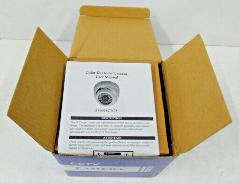 Lot of 3 Avue AV665SCW28 Wide Angle IR Dome Surveillance Camers, Color gallery