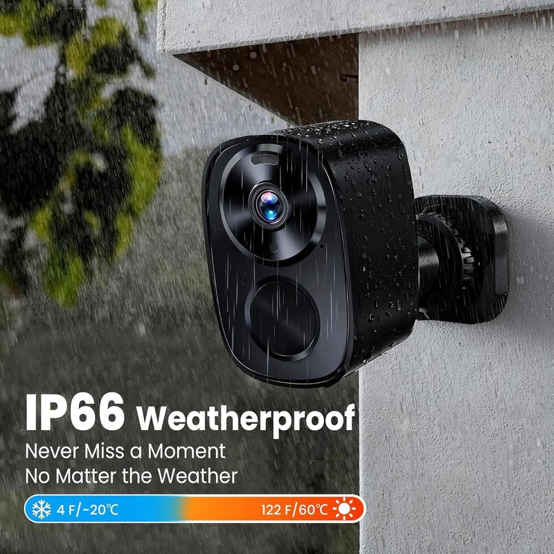 Advanced 2K UHD Wireless Security Camera - Dual-Band WiFi & 6- Battery Life gallery
