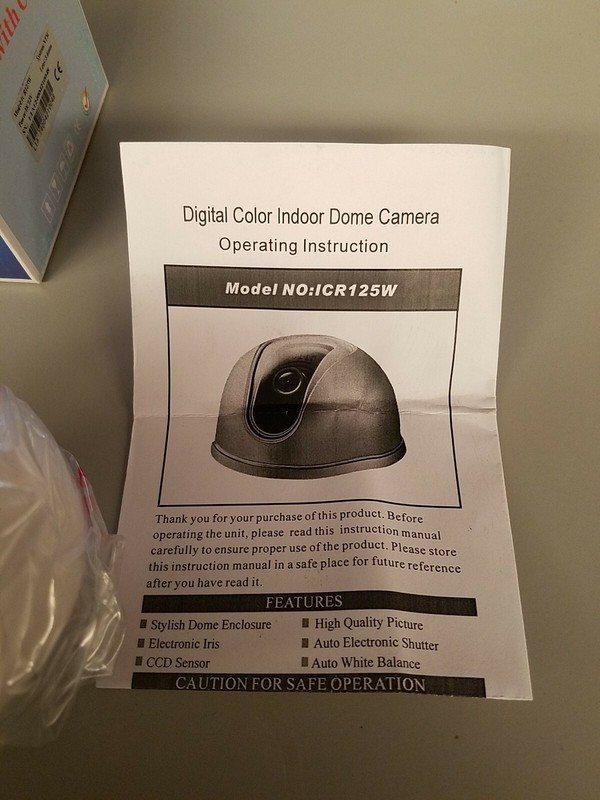 New ICR125W CCTV Security Indoor Dome Camera NTSC 3.6mm 12VDC gallery