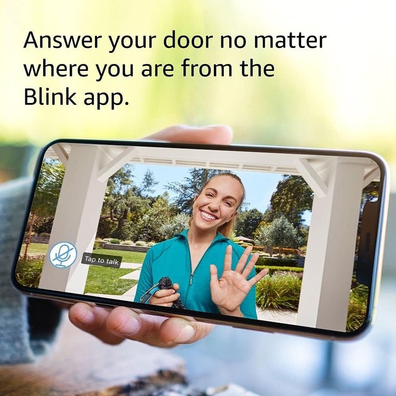 Blink Video Doorbell | Two-way audio, HD video, motion and chime app alerts and gallery