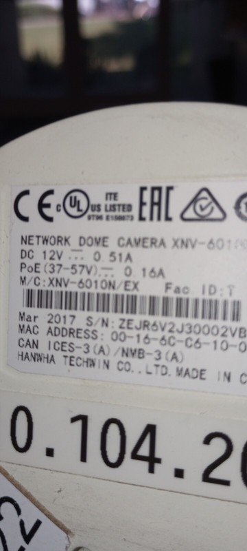Hanwha Techwin WiseNet XNV-6010N Megapixel Network Camera gallery
