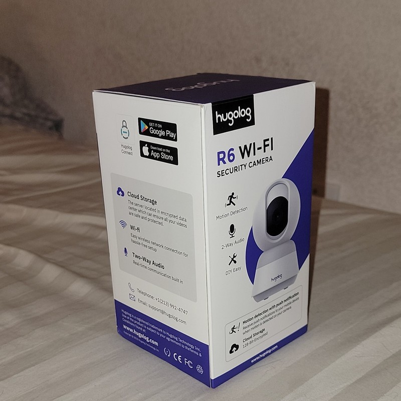 Hugolog R6 Wi-Fi Indoor IP Security Camera 720p Motion Detect 2-Way Audio gallery