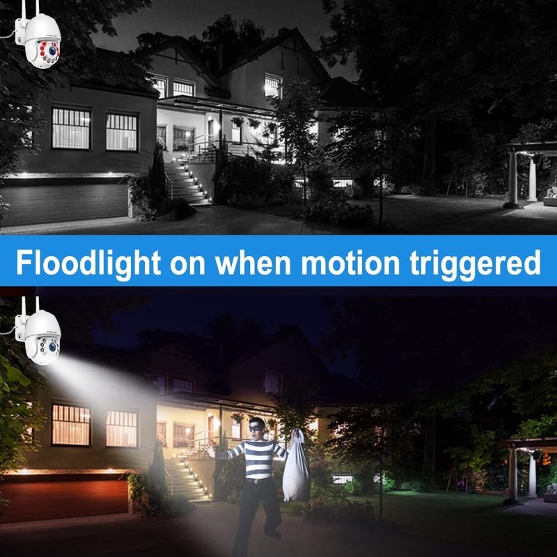 Cameras for Home Security Outdoor WiFi, Plug-in 24/7 Video Surveillance Syste... gallery