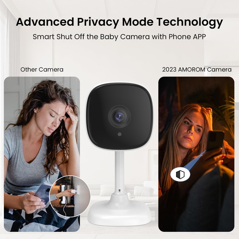 4 Pack Indoor Wired , Baby Pet Monitor, Motion Detection, 2-Way Audio, Night ... gallery