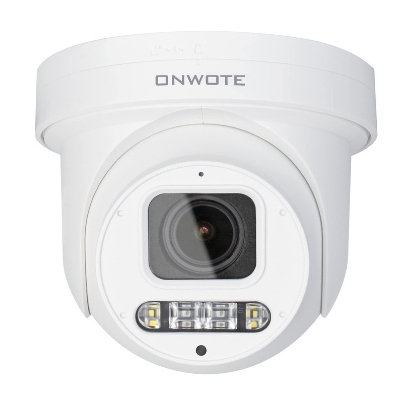 PTZ PoE IP Security Camera 4K 8MP, 280° Pan 90° Tilt 5X Optical Zoom, 2 Way T…
