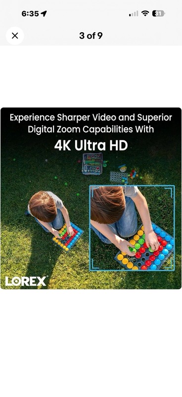 Lorex 4K IP 8MP PoE Add-On Dome Outdoor/Indoor Security Camera gallery