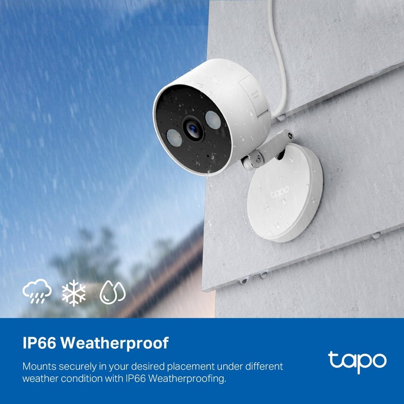 2K+ Wired Security Camera - Indoor/Outdoor, Night Vision, Person/Pet Detection, gallery