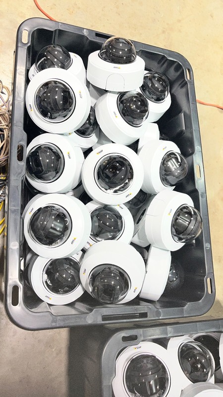 1080p Network Camera ONVIF Axis P3245-LV Security Camera System - White gallery