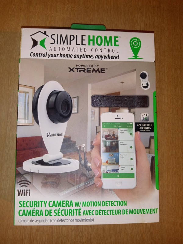 Simple Home Security Camera With Motion Detection